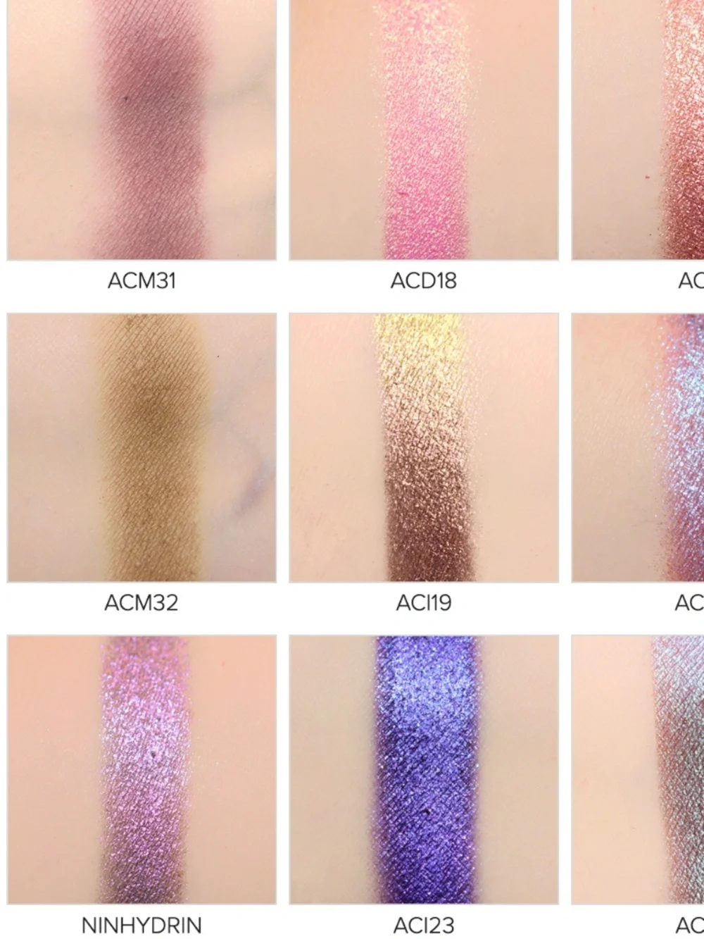 Adept Ninhydrin Eye Shadow Palette -NIB
